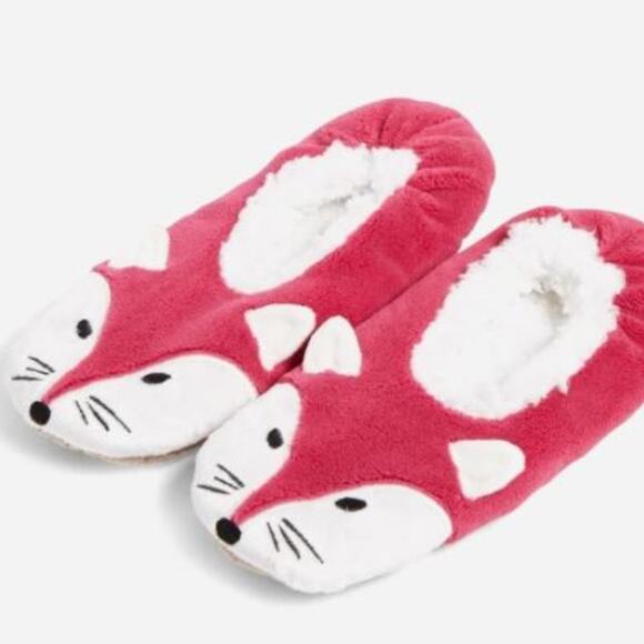 Vera Bradley Foxwood Fox Cozy Slippers Small 5/6 - Picture 5 of 7